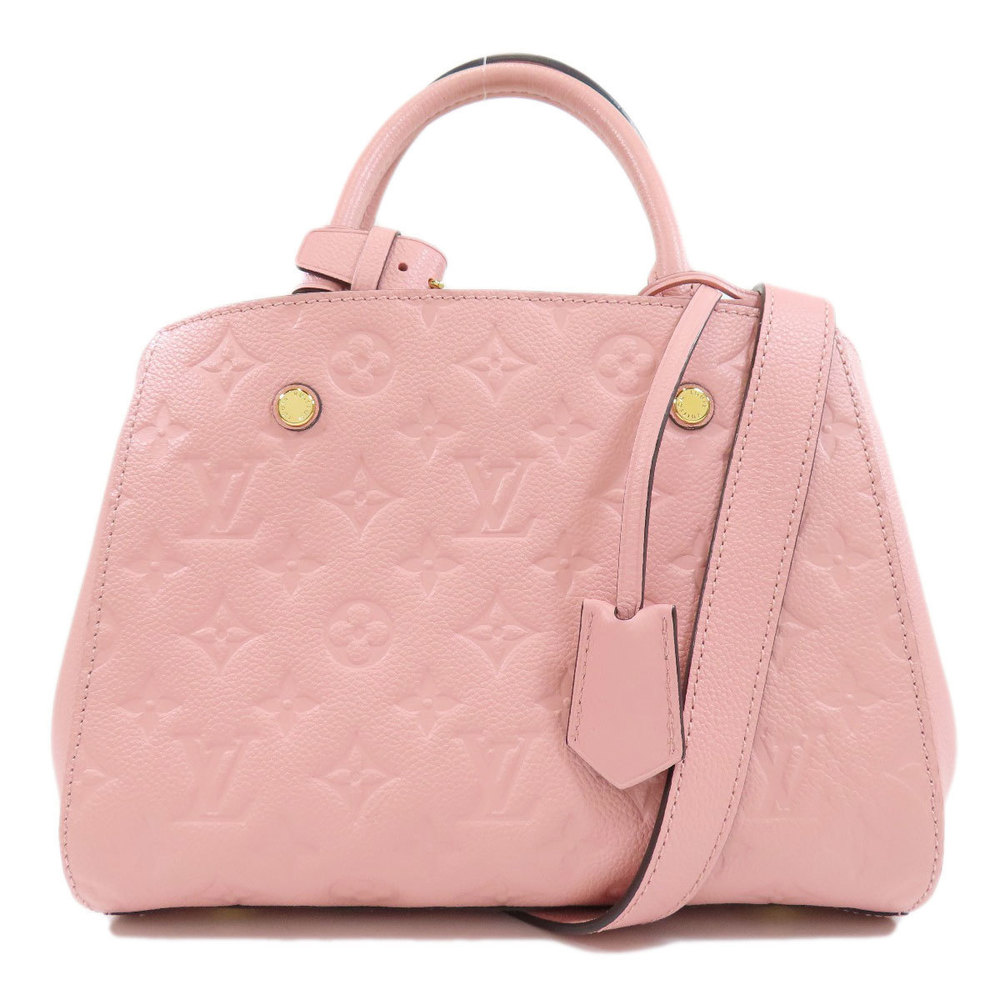 Louis Vuitton Montaigne BB Rose Poudre Handbag Empreinte